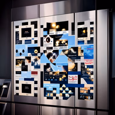 Stainless Steel Screen Collage QR Code for Posters — image 1