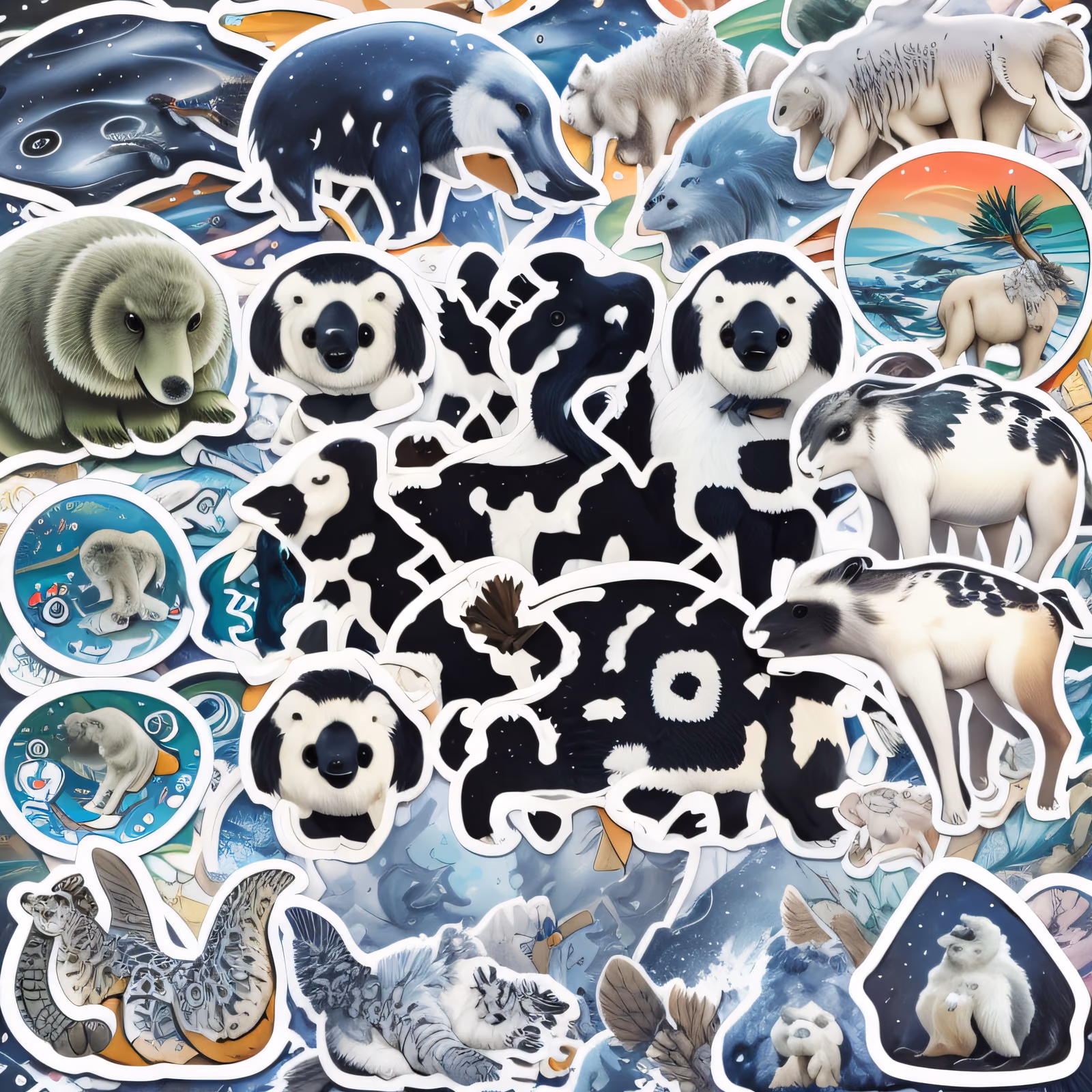 Arctic Animals Sticker Bomb QR Code for Stickers — image 1