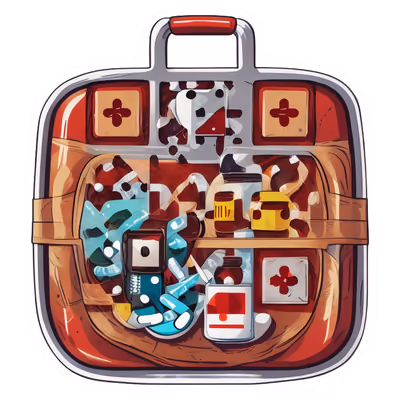 First Aid Kit Vector Sticker QR Code for Stickers — image 1