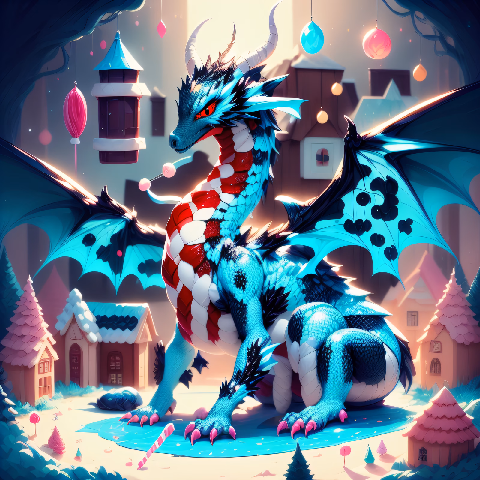 Candyland Dragon Storybook QR Code for Posters — image 1