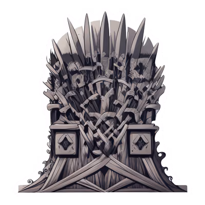 Sword Throne Vector QR Code for Stickers — image 1