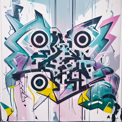Graffiti Lettering Wildstyle QR Code for Posters — image 1