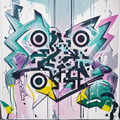 Graffiti Lettering Wildstyle QR Code for Posters