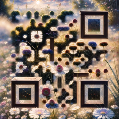 Wildflower Meadow Impressionist QR Code Art — image 1