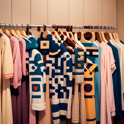 Wardrobe Clothing Rack 3D QR Code for Hang Tags — image 1