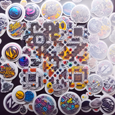 Sticker Bomb Graffiti Badges QR Code for Stickers — image 1