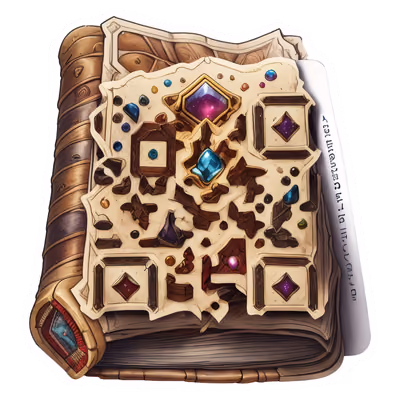 Ancient Spellbook Vector QR Code for Stickers — image 1