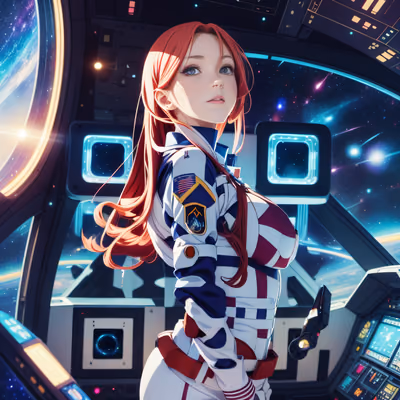 Anime Space Pilot Cockpit QR Code for Posters — image 1