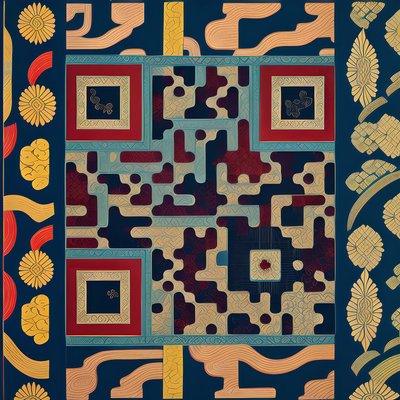 Китайский этнический орнамент: QR-код как искусство