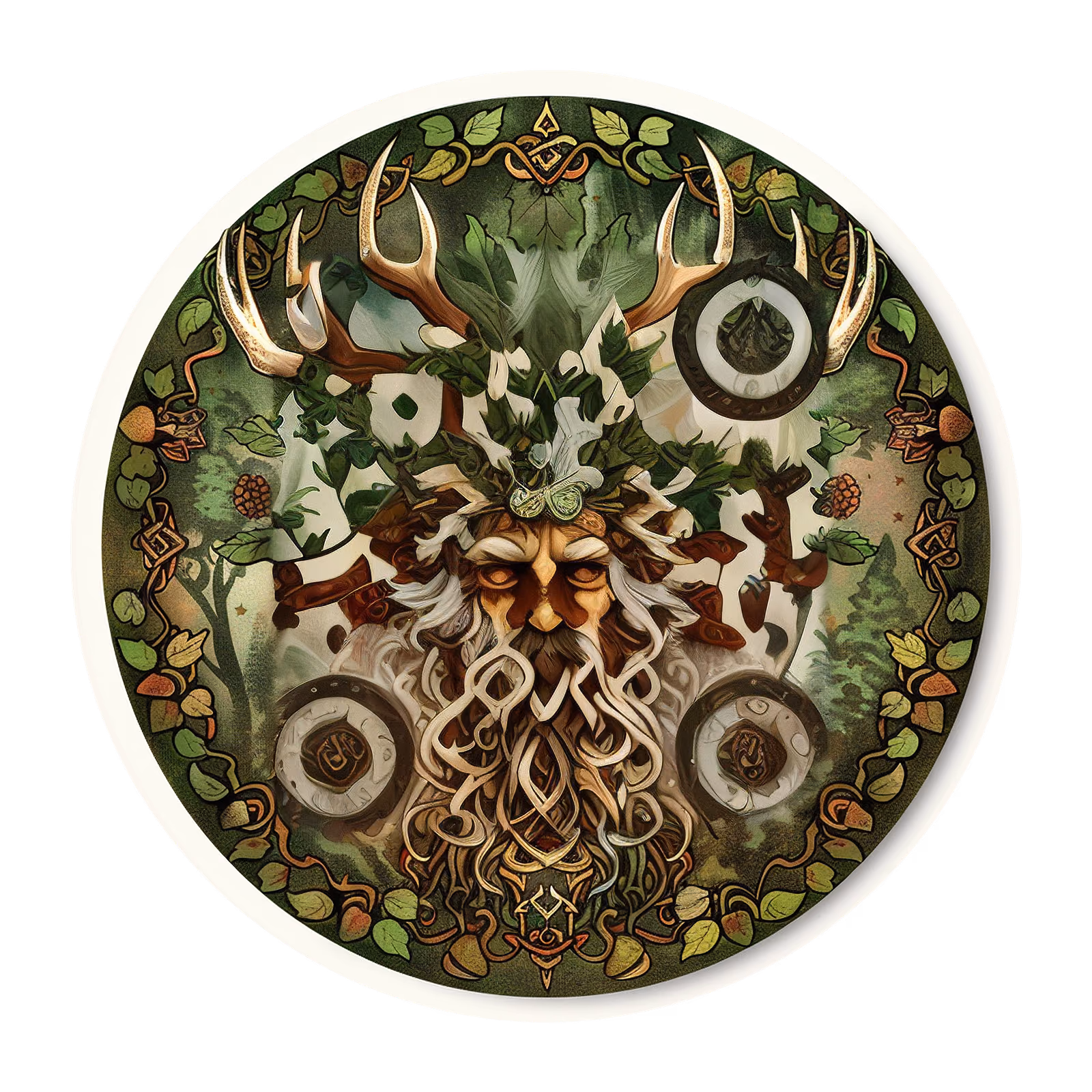 Cernunnos Antlered Forest God QR Code for Stickers — image 1