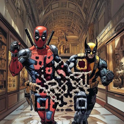 Masked Heroes Museum Comic QR Code for Posters