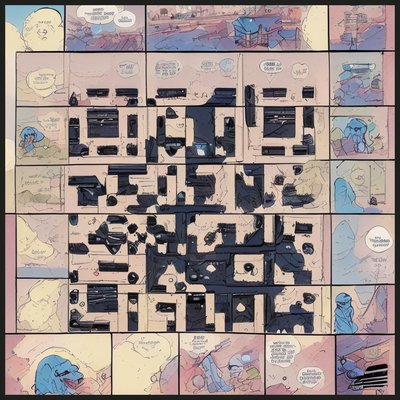 Сетка комикса, тушь: QR-код для обложек книг
