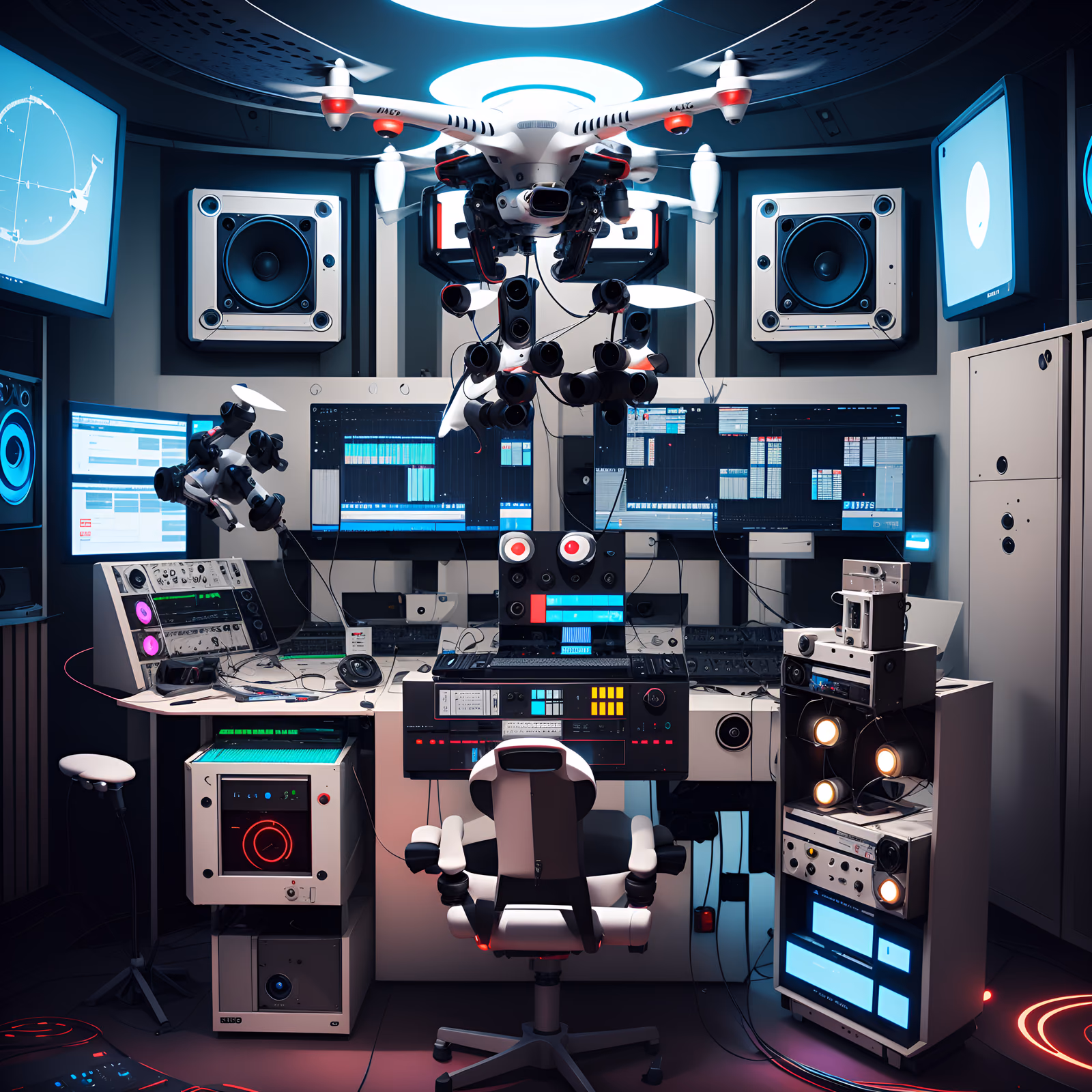 Studio Drone Retrofuturism QR Code for Posters — image 1