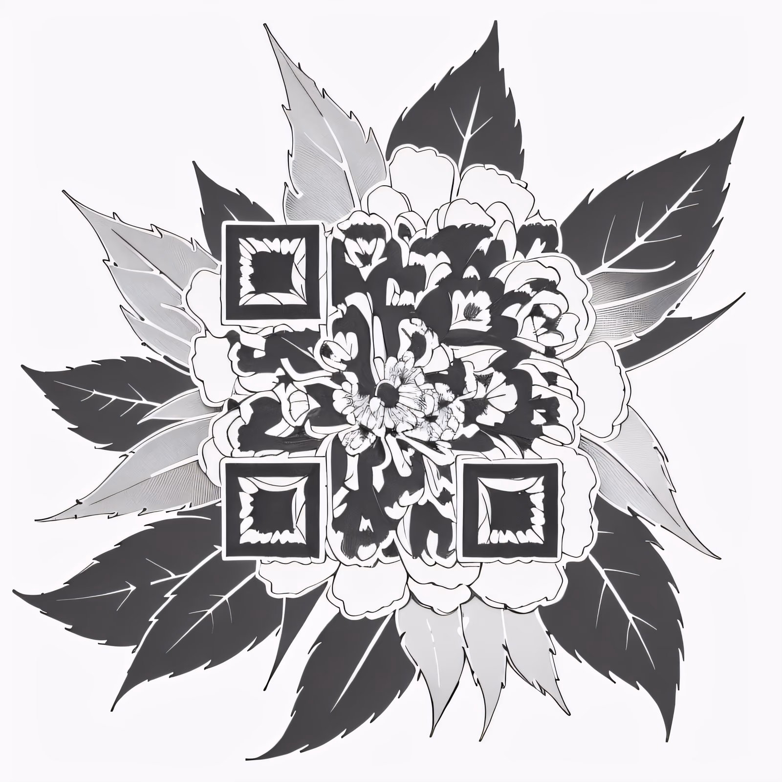 Marigold Ink Tattoo QR Code for Temporary Tattoos — image 1