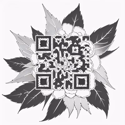 Marigold Ink Tattoo QR Code for Temporary Tattoos — image 1