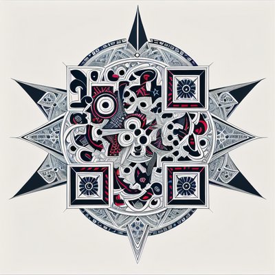 Star Mandala Ornamental QR Code Art