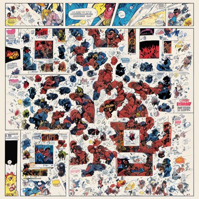 Comic Book Panels Pop Art QR Code for Posters