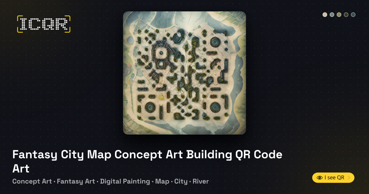 Fantasy City Map Concept Art Building