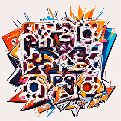 Graffiti Wildstyle Lettering QR Code for Apparel — image 1