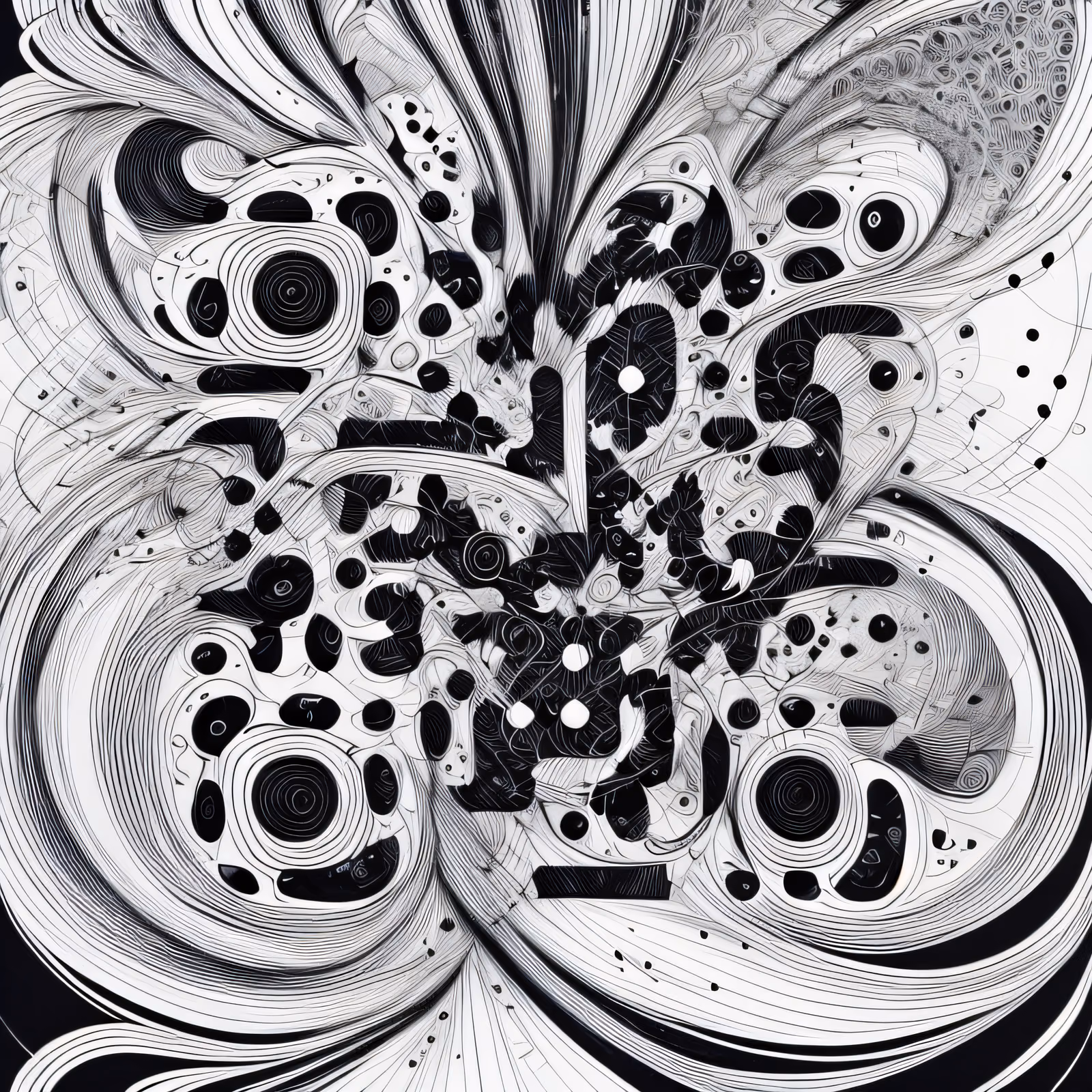 Swirling Fractal Zentangle QR Code Art — image 1