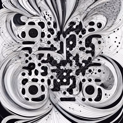 Swirling Fractal Zentangle QR Code Art — image 1