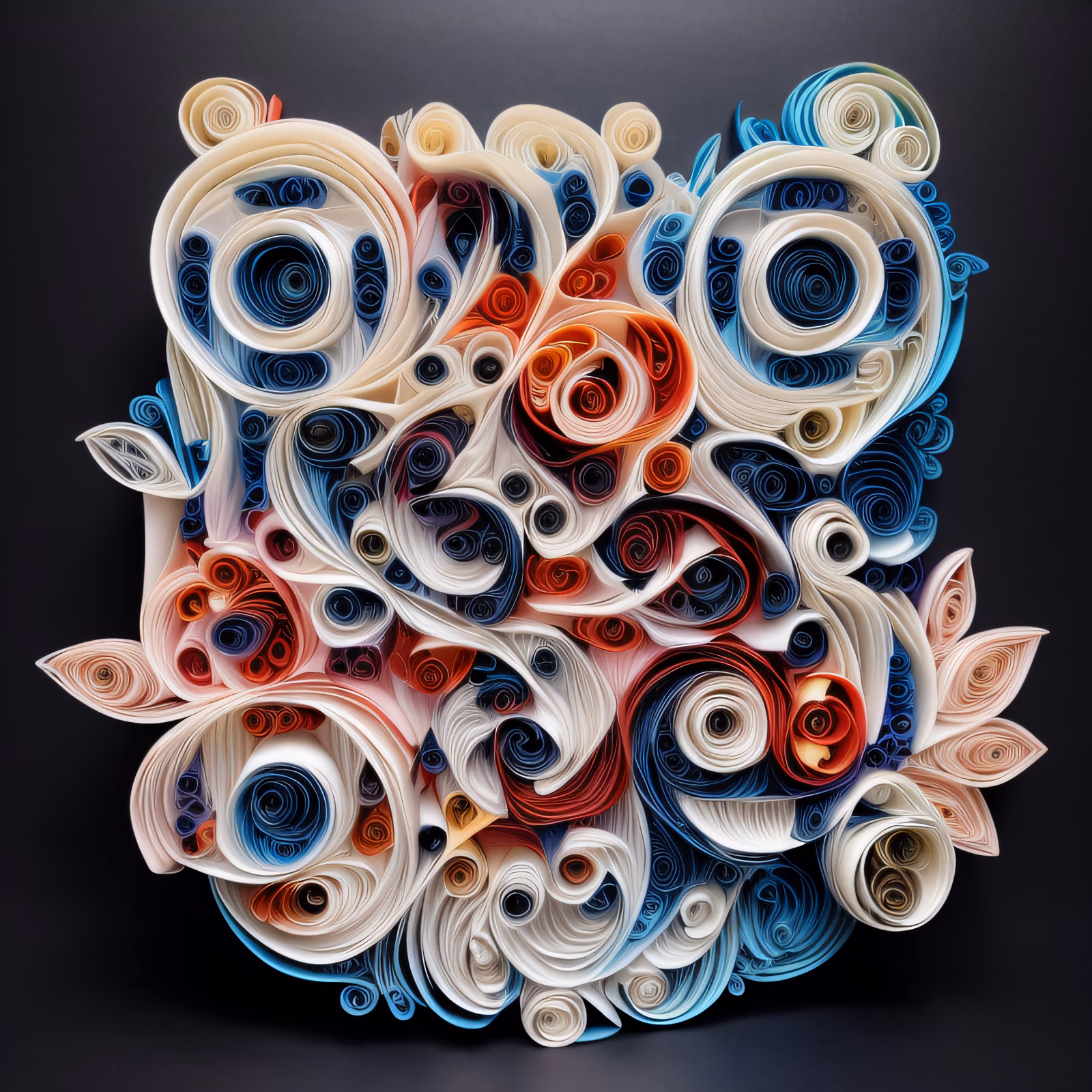 Coiled Paper Quilling Swirls QR Code Art — image 1