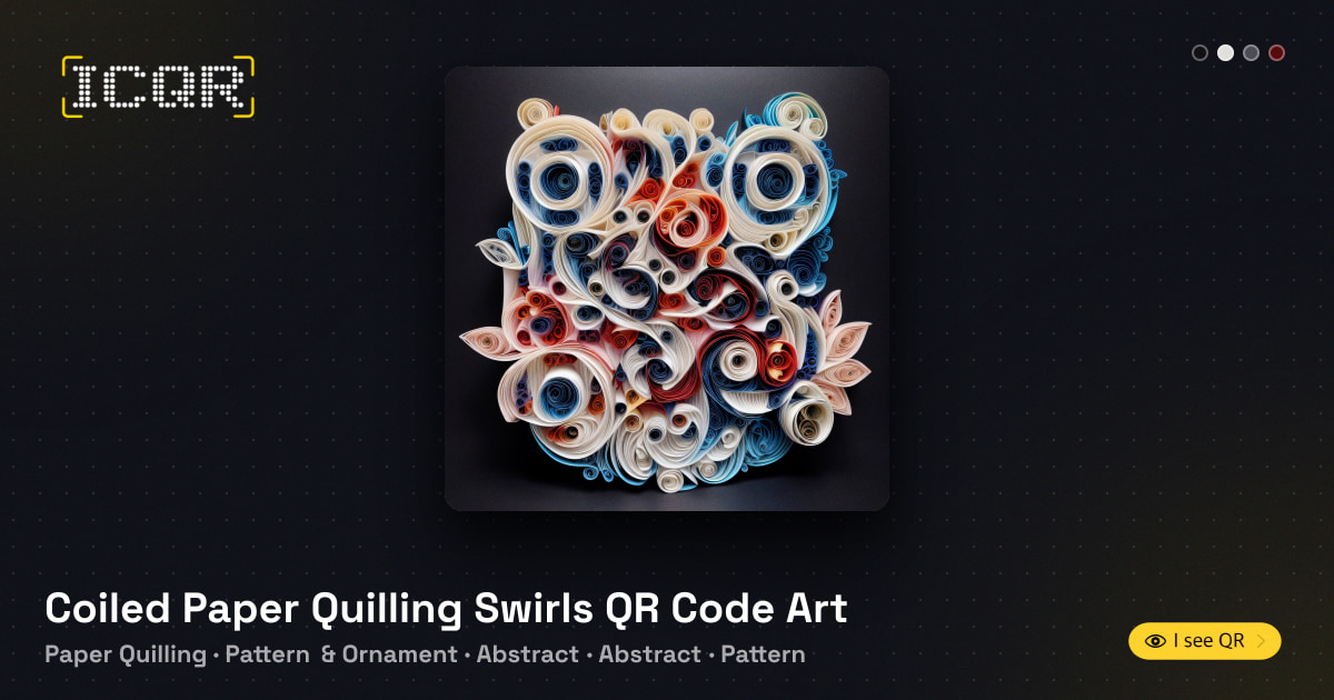 Qr Code Printing Paper Coiled Paper Quilling Swirls QR Code Art • ICQR