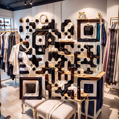 Boutique Interior Photorealistic QR Code for Storefront Displays — image 1