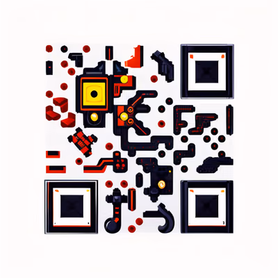Джойстик аркадного автомата: векторный QR-код для постеров — изображение 1