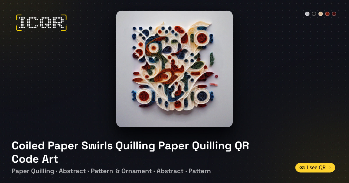 Qr Code Printing Paper Coiled Paper Swirls Quilling Paper Quilling QR Code Art • ICQR
