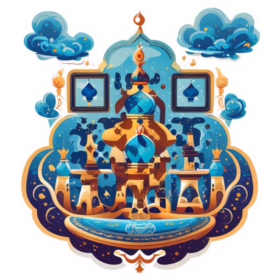 Fantasy Palace Vector QR Code for Stickers — image 1