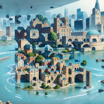 River City Concept Art QR Code Art — image 1