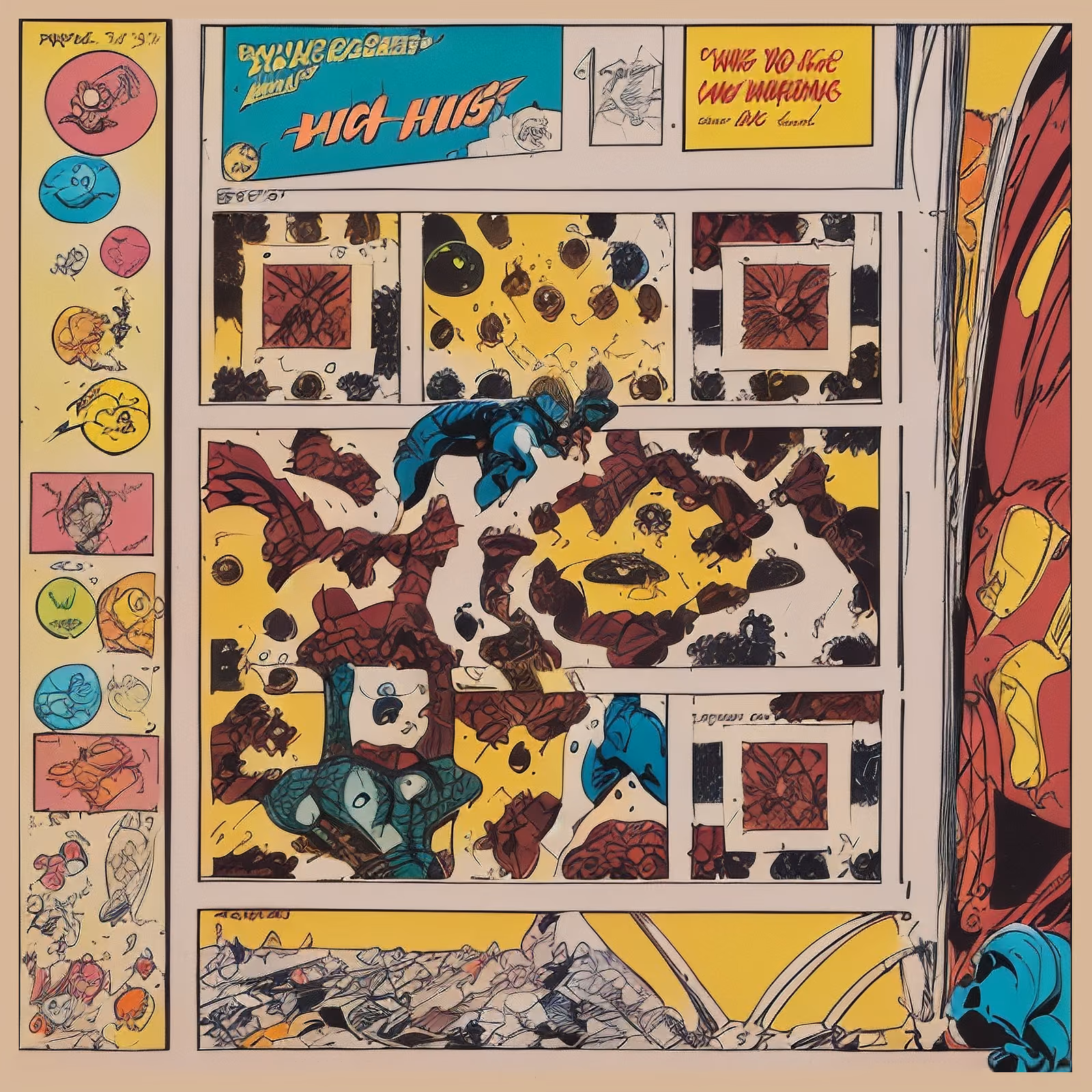 Superhero Comic Panel Page QR Code for Posters — image 1