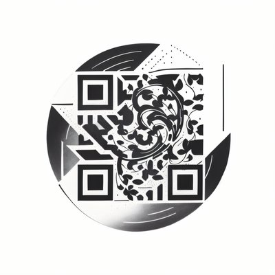 Ivy Geometric Tattoo QR Code for Temporary Tattoos
