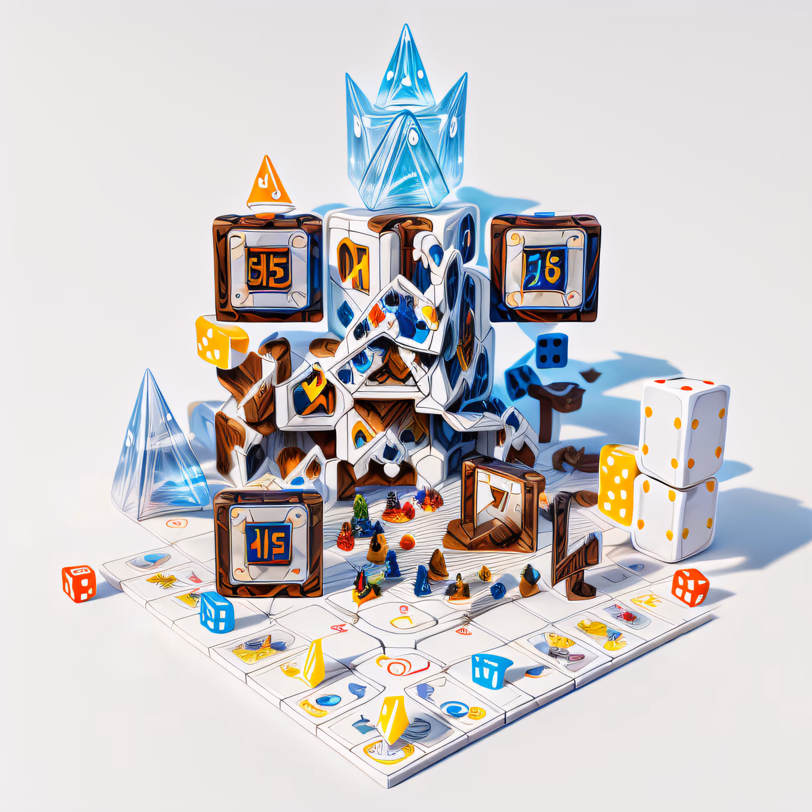 Board Game World 3D Render QR Code for Packaging — image 1