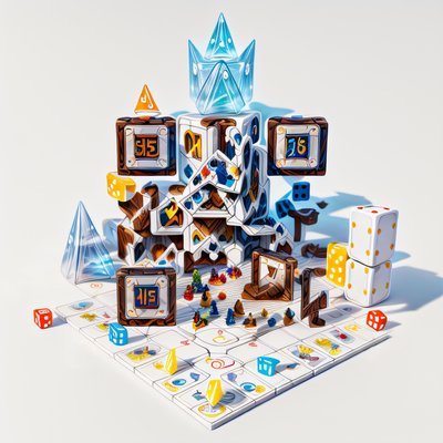 Board Game World 3D Render QR Code for Packaging