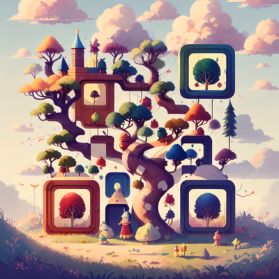 Fantasy Treehouse Storybook QR Code for Book Covers — image 1