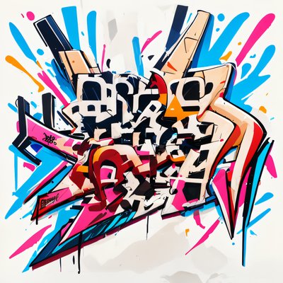 Graffiti Wildstyle Lettering Graffiti & Street Art QR Code for Apparel