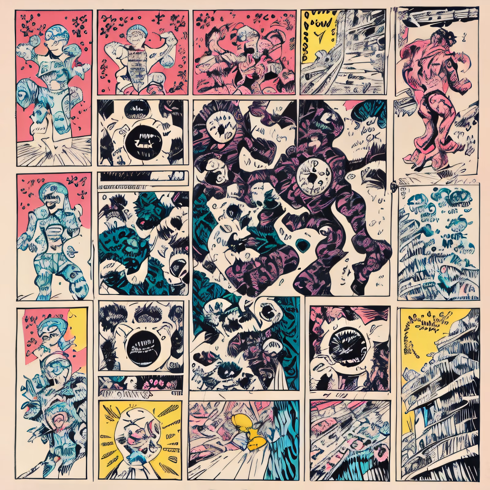 Comic Panel City Ink QR Code for Posters — image 1