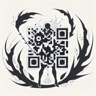 Leaf Mage Ink Tattoo QR Code for Temporary Tattoos