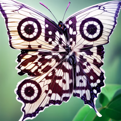 Close Up Butterfly Photorealistic QR Code Art — image 1