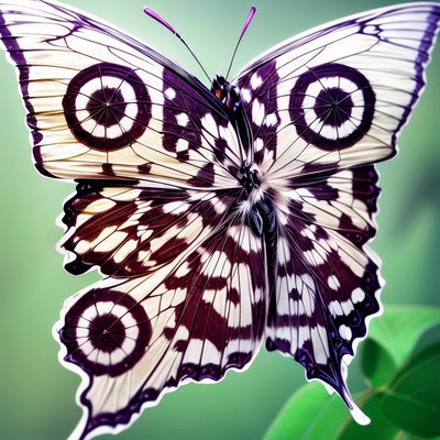 Бабочка крупным планом: фотореалистичное QR-код искусство