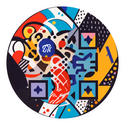 Colorful Abstract Vector Geometric QR Code for Stickers — image 1