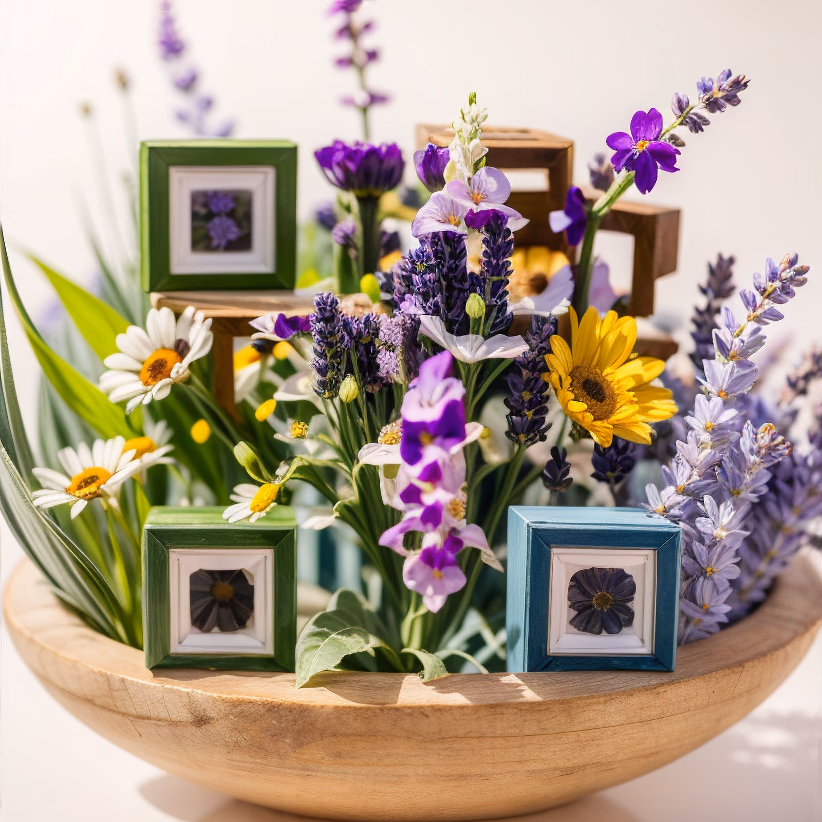 Wildflower Bowl Photo QR Code Art — image 1