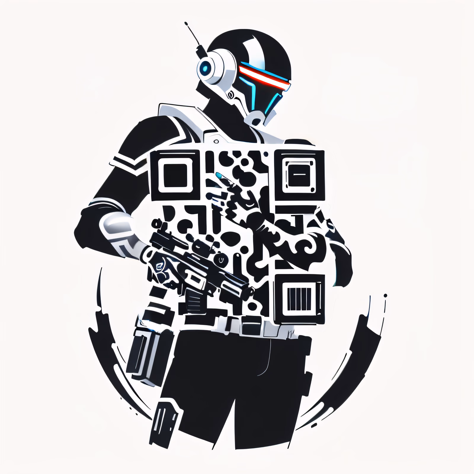 Футуристический охотник за головами: QR-код для временных татуировок — изображение 1