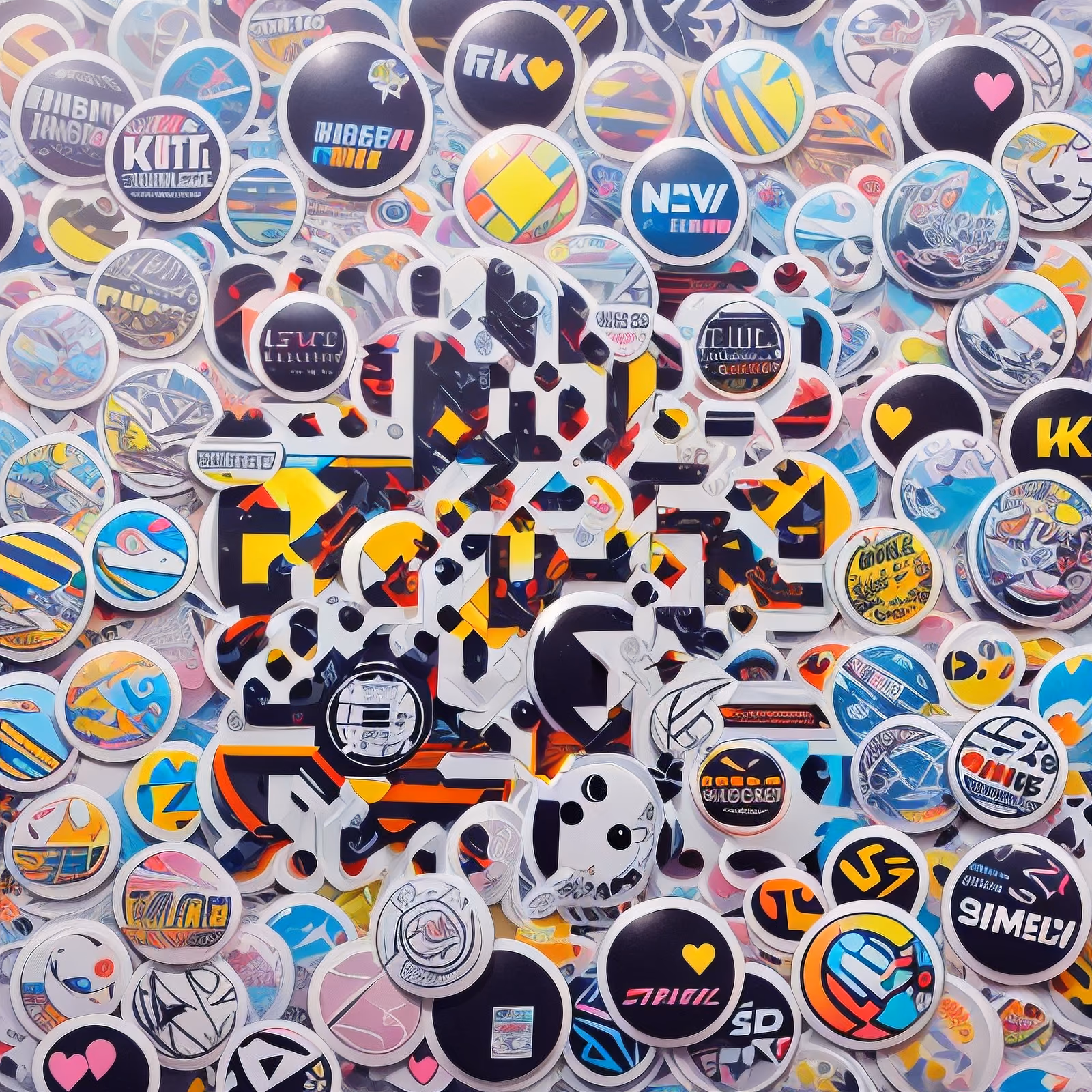 Sticker Bomb Collage Graffiti & Street Art QR Code for Stickers — image 1