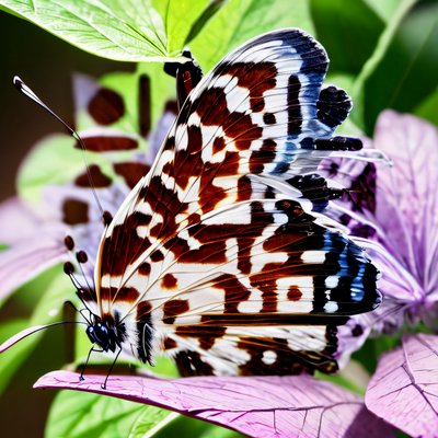 Butterfly Macro Photo QR Code Art