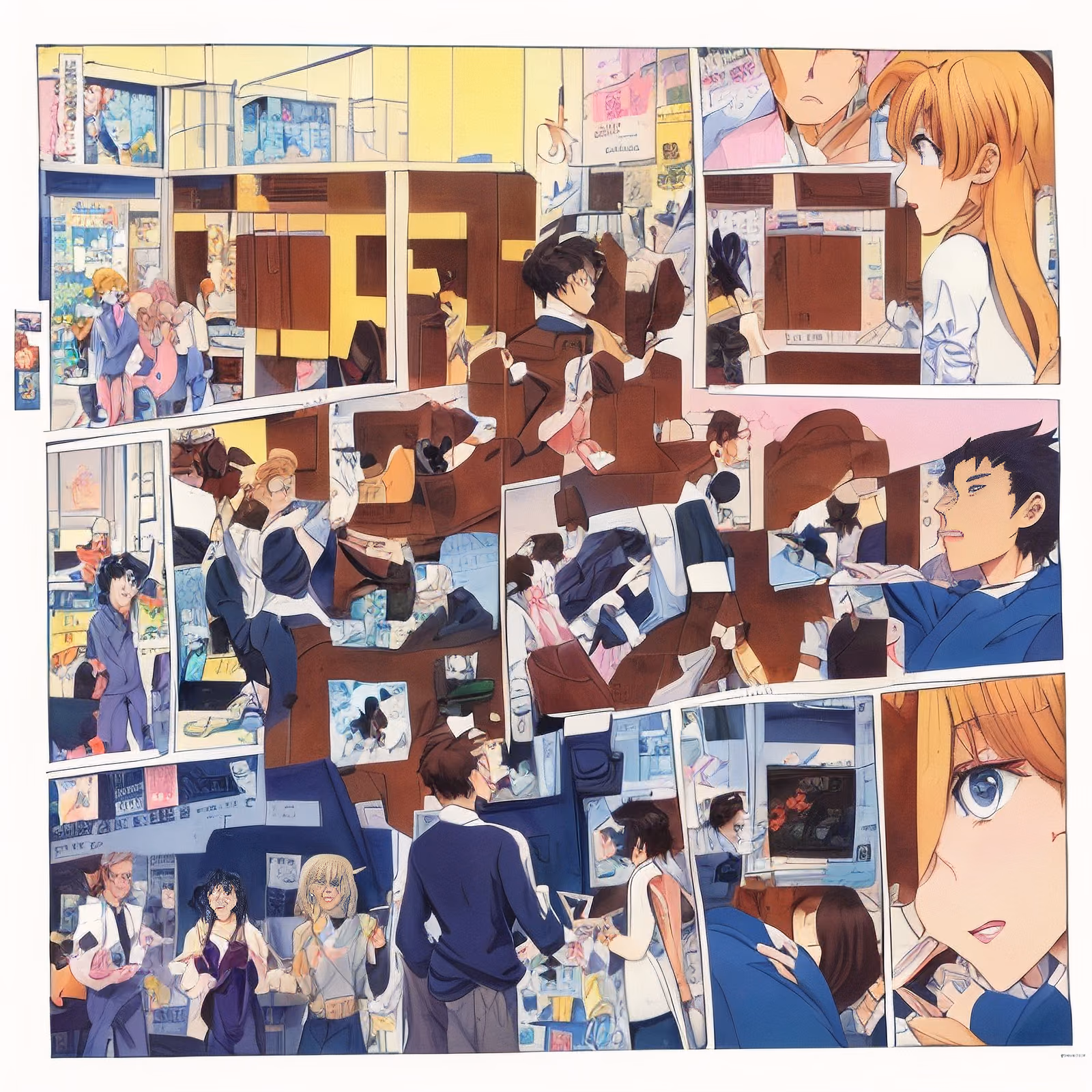 Manga Comic Panel Page QR Code for Posters — image 1