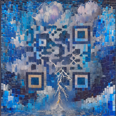 Гроза в мозаике: QR-код как произведение искусства — изображение 1