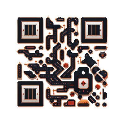 Fire Station Icon Vector QR Code for Stickers